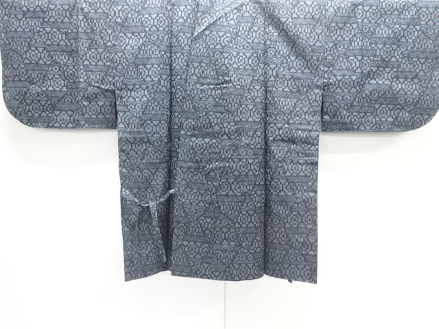 幾何学模様織り出し西陣伝承紬道中着